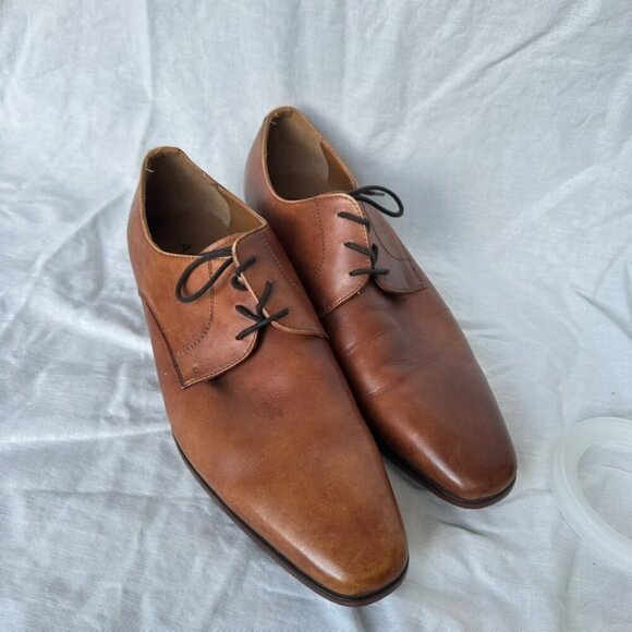 ALDO Brandy Leather Men's Dress Lace Up Oxford Shoes US Size 11 EU 44 Career - Picture 1 of 7